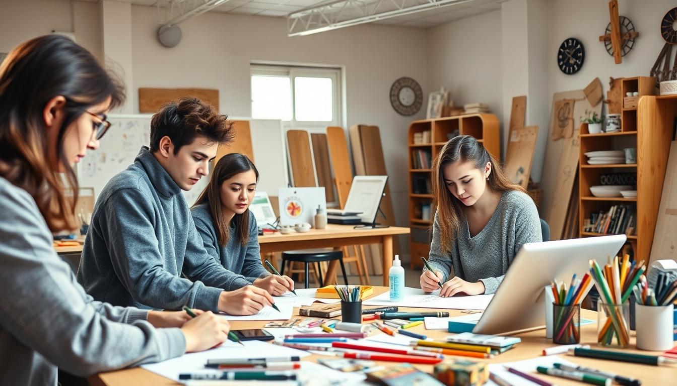 Student using online courses for flexible education