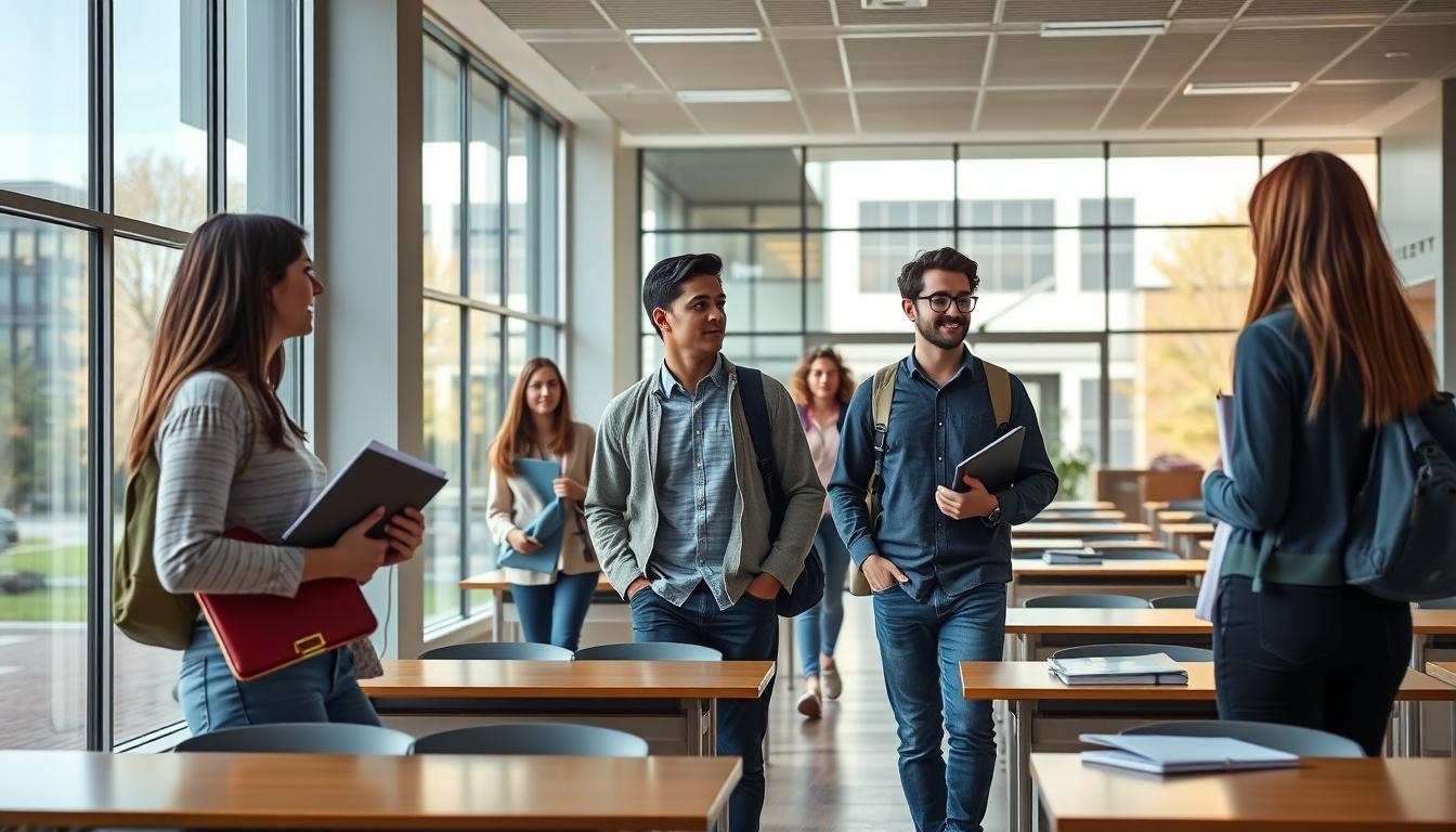 Student preparing for exams with study materials
