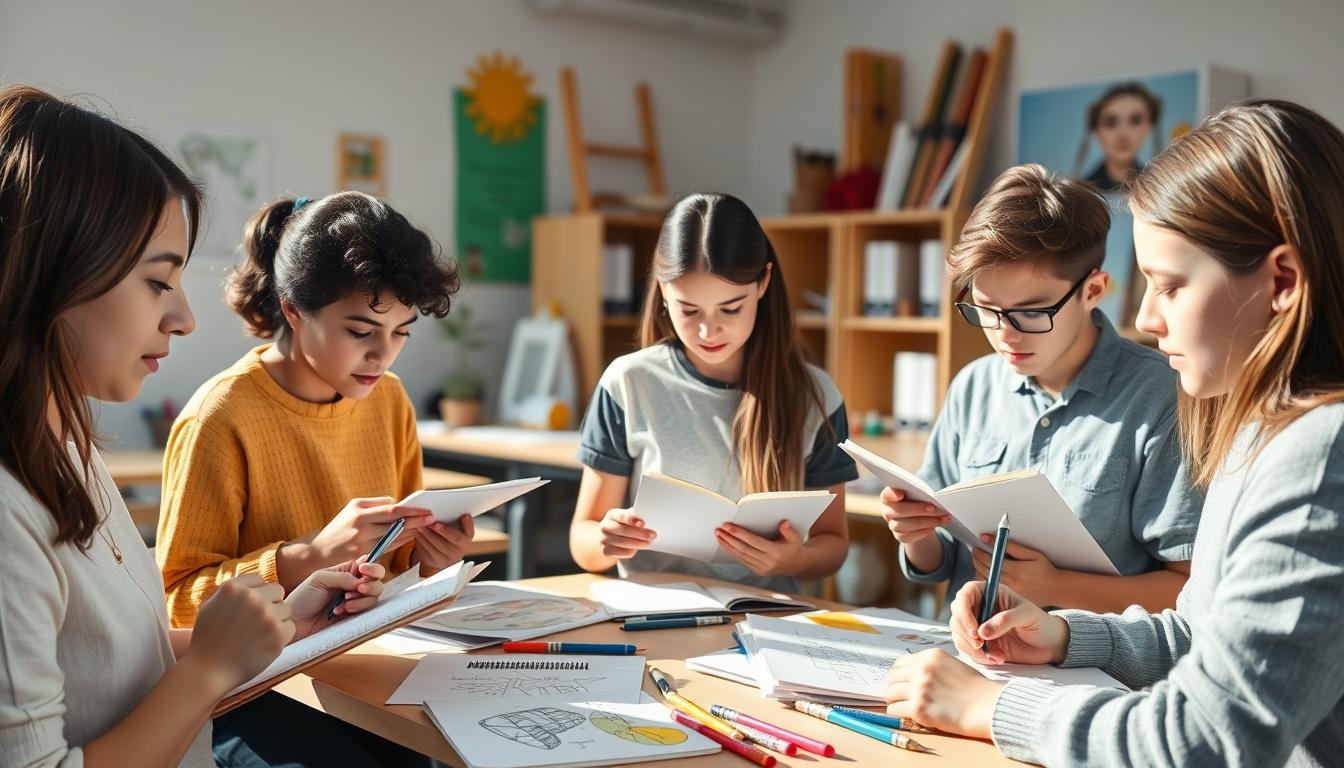 Organized exam preparation notes and academic planner