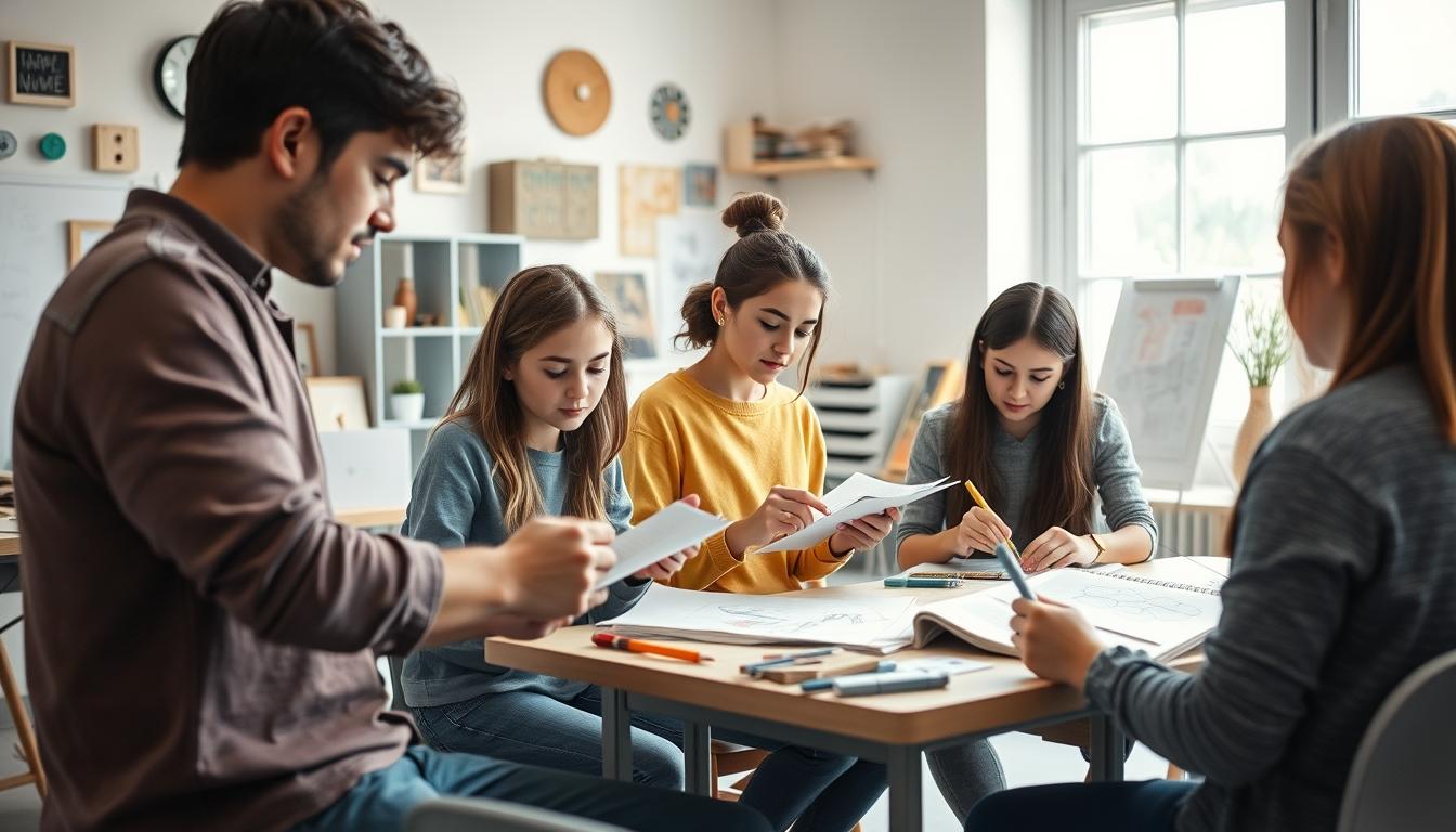 Modern university campus for students